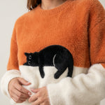 Luna - Sudadera para Mujer con Gráfico de Gato
