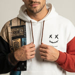 Axel - Sudadera Urbana Patchwork con Capucha