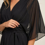 Mónica - Vestido de Chiffon con Escote en V
