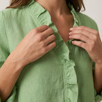 Indie - Blusa con Volantes y Cuello en V