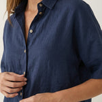 Maribel - Conjunto de Lino con Mangas Murciélago y Pantalón Ancho