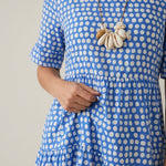 Zara - Vestido Midi de Manga Corta
