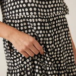 Zara - Vestido Midi de Manga Corta