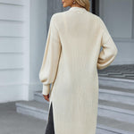 Zeagoo Women's 2023 Fall Winter Oversized Cardigan Long Sleeve Split Open Front Sweater Chunky Knit Long Duster