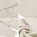 Zeagoo Women's Cardigan for Women Long Sleeve Knit Cardigan with Hood Open Front Sweater Coat Outwear with Pockets