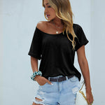 Zeagoo Women's Chest Pocket T Shirt Blouses Tops