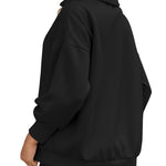 Zeagoo Women Sweatshirts Quarter Zip Stand Collar Pullovers Fleece Workout Hoodies Y2K Clothes