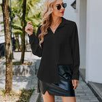Zeagoo Women's Button Down Shirt Long Sleeve Chiffon Blouse