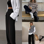 Zeagoo Drawstring Long Pants with Pockets