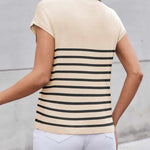 Zeagoo Sleeveless Cape Sleeve Knit Ribbed Tank Tops
