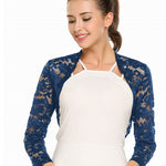 Zeagoo Women's Bolero Shrugs Crochet Lace Open Cardigan