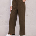 Zeagoo Drawstring Long Pants with Pockets