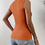 Zeagoo High Neck Tank Top Casual Ribbed Knit Shirts