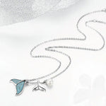 Whale Tail Pearl Ocean Necklace