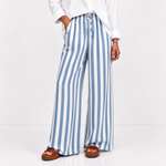 Cabana Stripe Wide-Leg Pants