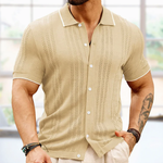 Carlo Marino Button-Down Knit Polo