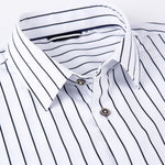 Long Sleeve Stripe Pocket Button Up Shirt