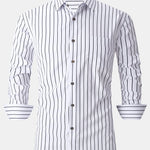 Long Sleeve Stripe Pocket Button Up Shirt