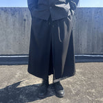 Drawstring Loose Layered Wide-Leg Pants