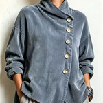 Sandra - Chaqueta con Cuello Alto Asimétrico