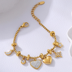 Nova Heart Charm Bracelet