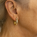 Vintage gold and diamond earrings