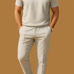 Men's Polo Shirt & Pants 2-Piece Set