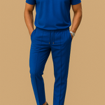 Men's Polo Shirt & Pants 2-Piece Set