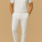 Men's Polo Shirt & Pants 2-Piece Set