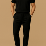 Men's Polo Shirt & Pants 2-Piece Set