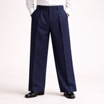 Pinstripe Wool Blend Dress Pants