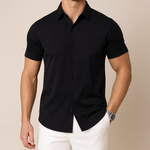 Men's Business Casual Solid Color Short Sleeve Shirt