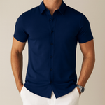 Men's Business Casual Solid Color Short Sleeve Shirt