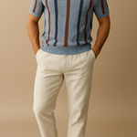 Striped Polo Trouser Set