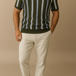 Striped Polo Trouser Set