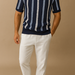 Striped Polo Trouser Set