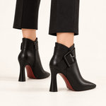 Aveline Buckle Heel Boots