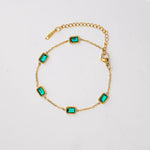 Emerald Trinity Bracelet