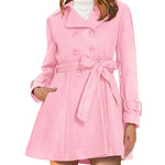Zeagoo Double-Breasted Thick Wool Coat Jacket