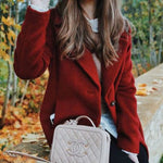 Zeagoo Double-Breasted Thick Wool Coat Jacket