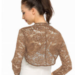 Zeagoo Women's Bolero Shrugs Crochet Lace Open Cardigan