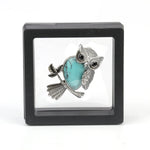 Crystal Owl Wisdom Pendant Necklace