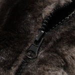 Faux Fur Zip-Up Hooded Vest
