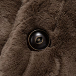 Faux Fur Notch Lapel Jacket