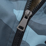 Teddy Lined Camouflage Zip Up Jacket