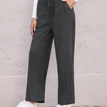 Zeagoo Drawstring Long Pants with Pockets