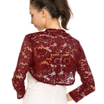 Zeagoo Women's Bolero Shrugs Crochet Lace Open Cardigan