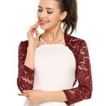 Zeagoo Women's Bolero Shrugs Crochet Lace Open Cardigan