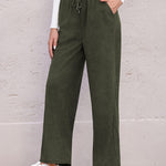 Zeagoo Drawstring Long Pants with Pockets
