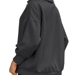 Zeagoo Women Sweatshirts Quarter Zip Stand Collar Pullovers Fleece Workout Hoodies Y2K Clothes